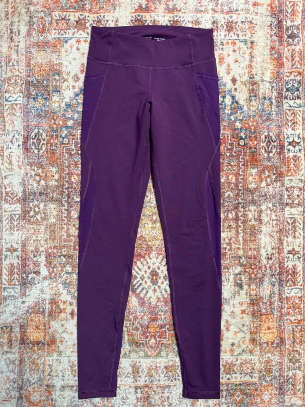 Old Navy High Rise Elevate Leggings Purple Medium Tall Activewear